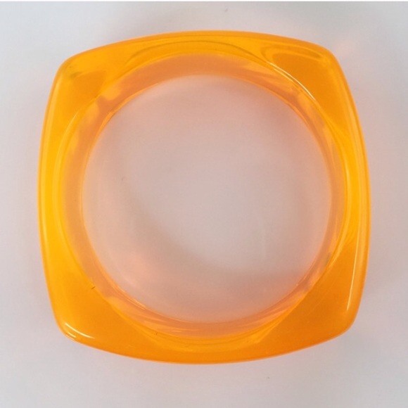 Adia Kibur neon orange resin bangle-NWT! - Picture 3 of 3